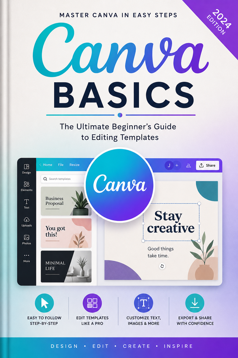 Canva Basics: The Ultimate Beginner's Guide to Editing Templates