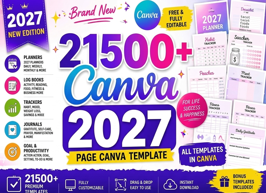 13200+ Canva Page Template | KDP 2027